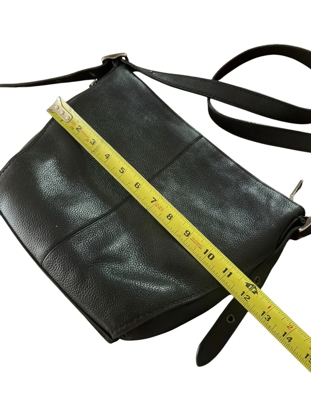 Coach Black Pebbled Leather Adjustable Crossbody